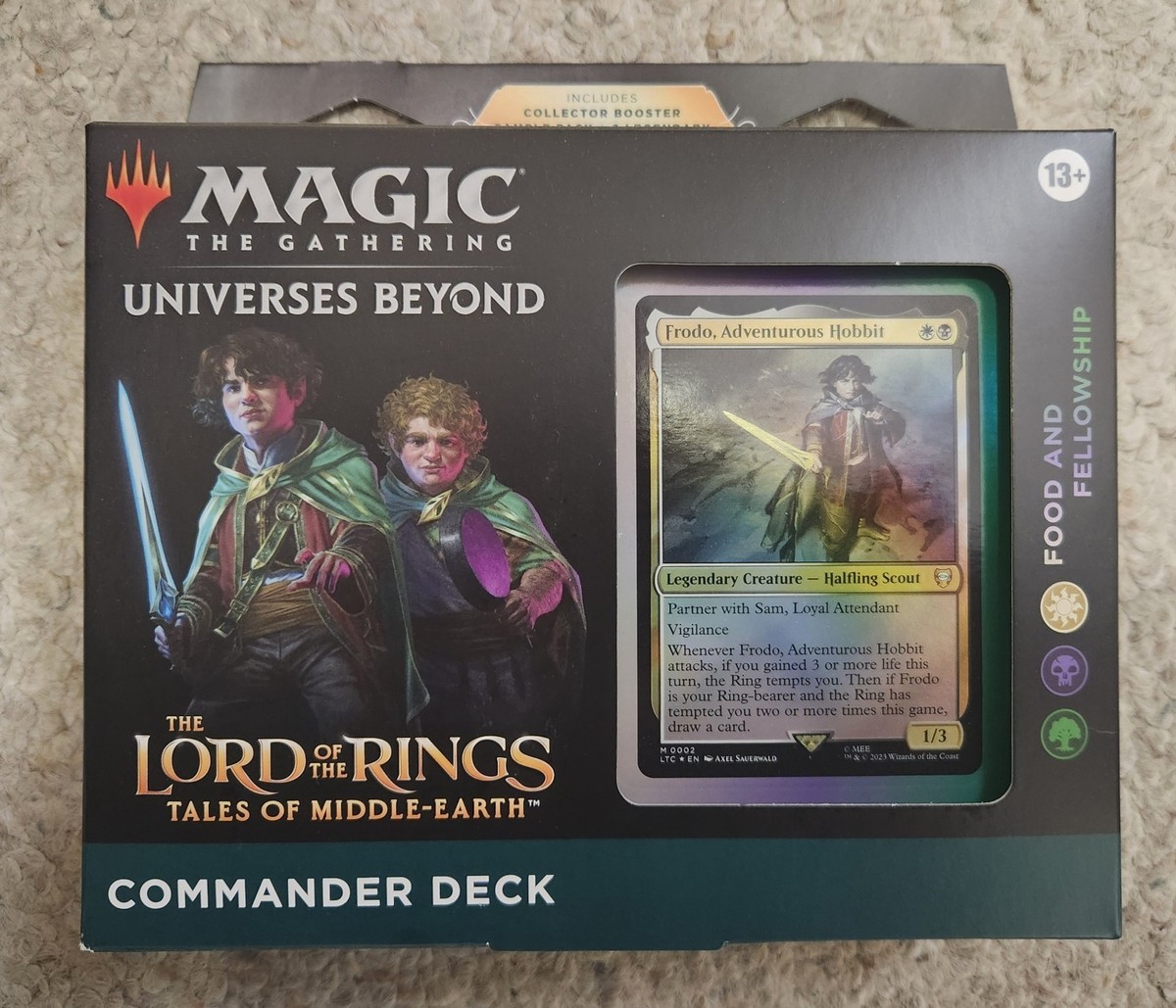 frodo baggins mtg commander deck Frodo, Adventurous Hobbit | The Lord of the Rings: Tales of Middle-earth Decks | Commander 1 deck box Magic The Gathering - The