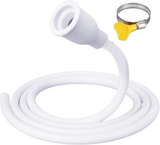 Universal Sink Faucet Hose Adapter with 6.56 FT Extra Long White PVC Hose  Hose