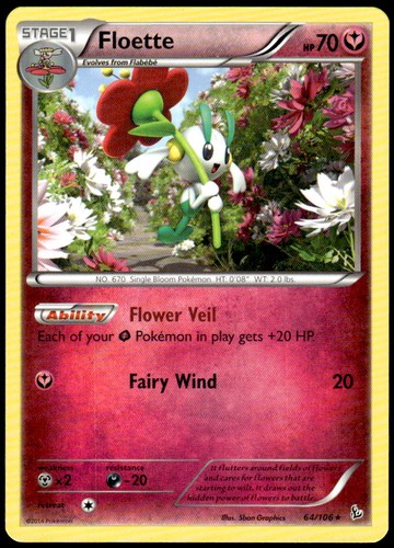Floette 64/106 Rare Flashfire LP