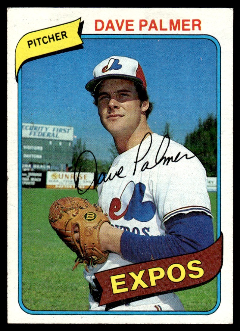 1980 Topps Dave Palmer Rookie Montreal Expos #42