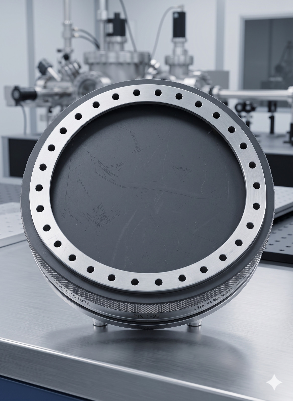 Huntington 12" CF ConFlat Flange 10.0" Bore DN250 304SS UHV HIGH VACUUM