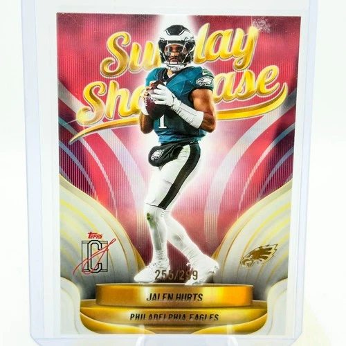2025 Topps Signature Jalen Hurts Coral (RAW)