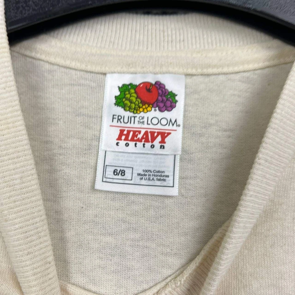 Vintage Hollister Independence Rally Shirt 6-8 Fruit of the Loom Deadstock New - Imagem 3 de 4