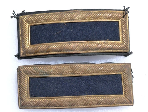 CIVIL WAR OR SPANISH AMERICAN WAR UNIFORM SHOULDER BOARDS SET OF 2    Lot. #12