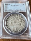 1888 S Morgan Silver  Dollar PCGS VF 30