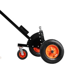 Trailer Tow Dolly 1500lb Cap 2in Hitch Ball 16in Pneumatic Universal Wheel