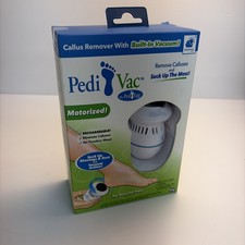 PediVac Rechargeable Electric Foot File-Callus Remover for Feet, Built-in Vacuum