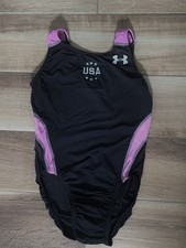 Under Armour GK Gymnastics Leotard USA OLYMPIC WORLDS National Team Member AXS