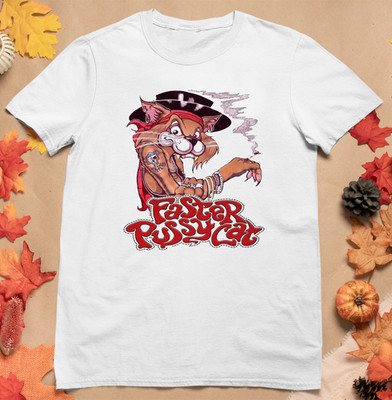 Faster Pussycat Band T-shirt White Short Sleeve All Sizes XA290