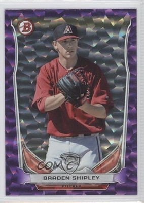 2014 Bowman Draft Top Prospects Purple Ice 96/99 Braden Shipley #TP-17 e5r