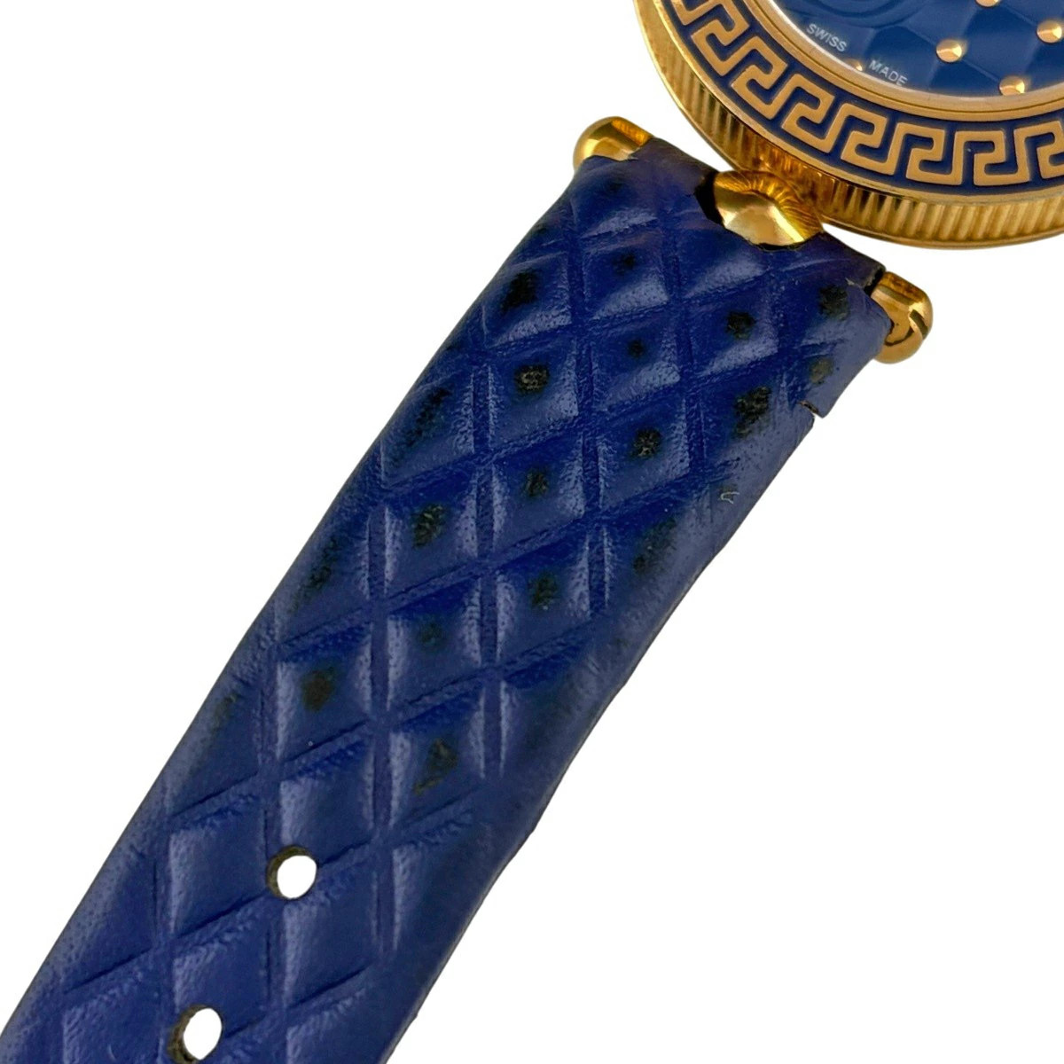 Versace Micro Vanitas Watch SS Leather Quartz Blue Versace Vanitas Watch – Direct Luxury main image 4