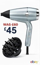 BaByliss Hydro Fusion 4-in-1 Hair Dryer Anti-Frizz Smooth Shape 2100