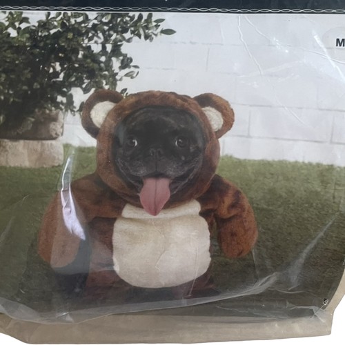 Ashland Teddy Bear Dog Costume Brown Halloween Size M Medium