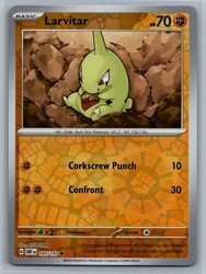 Larvitar 105/197 Obsidian Flames Reverse Holo