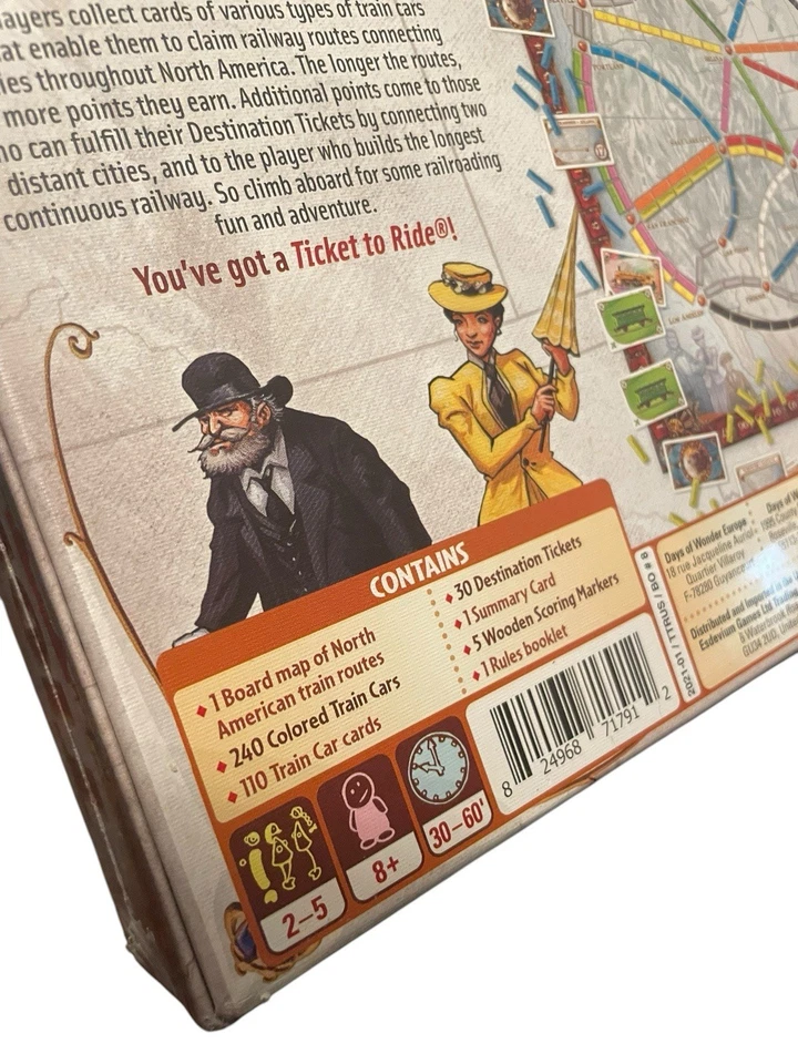 Ticket to Ride Boardgame by Days of Wonder Brand New FREE SHIPPING - Image 4 of 4