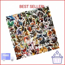 100Pcs Italian Brainrot Animals Stickers, Tralalero Tralala Stickers for Water B