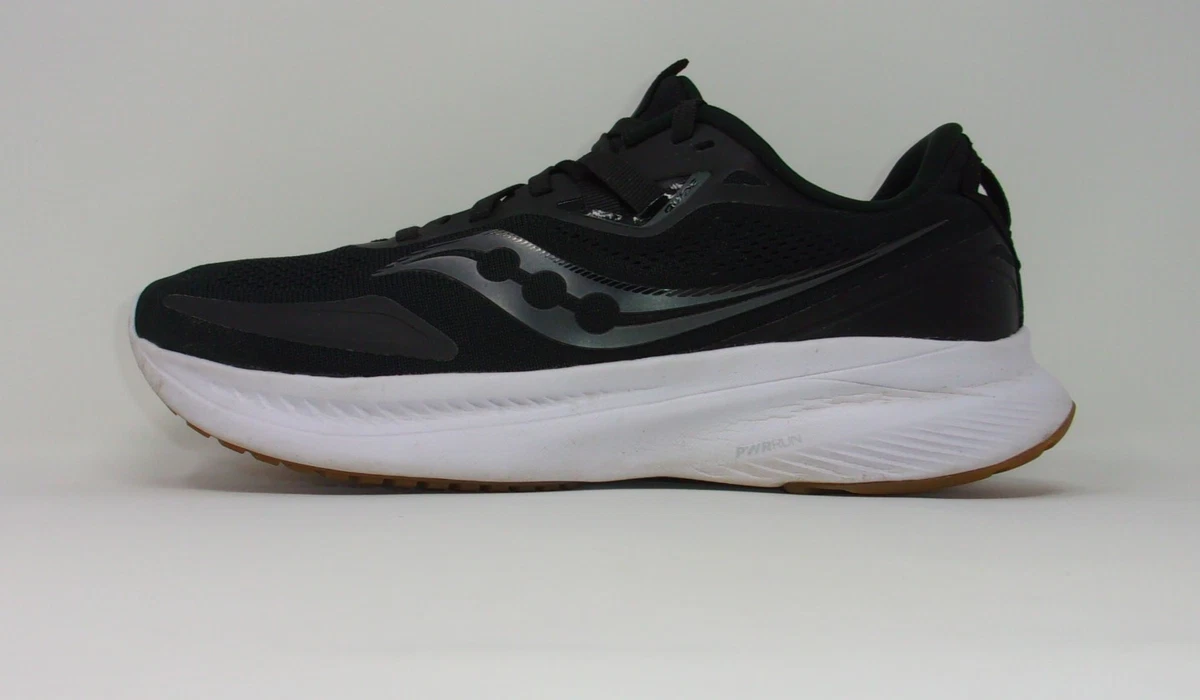Saucony Guide 15 Mens Running Shoes Black White Gum S20684-12 Size 9.5 Saucony Guide 15 Black Gum for sale | eBay main image 2