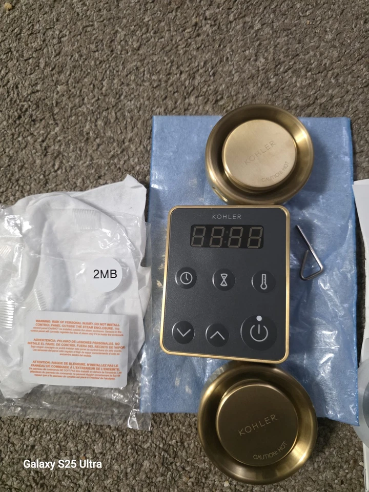 KOHLER Invigoration Series Tandem Steam Generator Control Kit 5558-2MB - Image 2 of 4