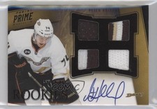 2011-12 Panini Prime Rookie Black 10/10 Peter Holland #102 Patch Auto 0i5j