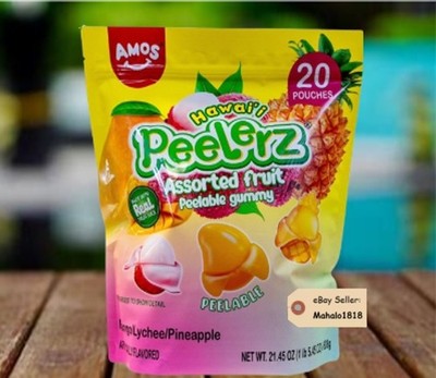 Peelerz Lychee Mango & pineapple Assorted Gummy Candy, Peelable Peeling Candy