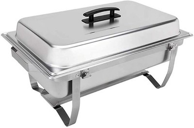 Sterno Buffet Kit - 8 Piece Foldable Chafing Dish Set with Catering Food Warmers