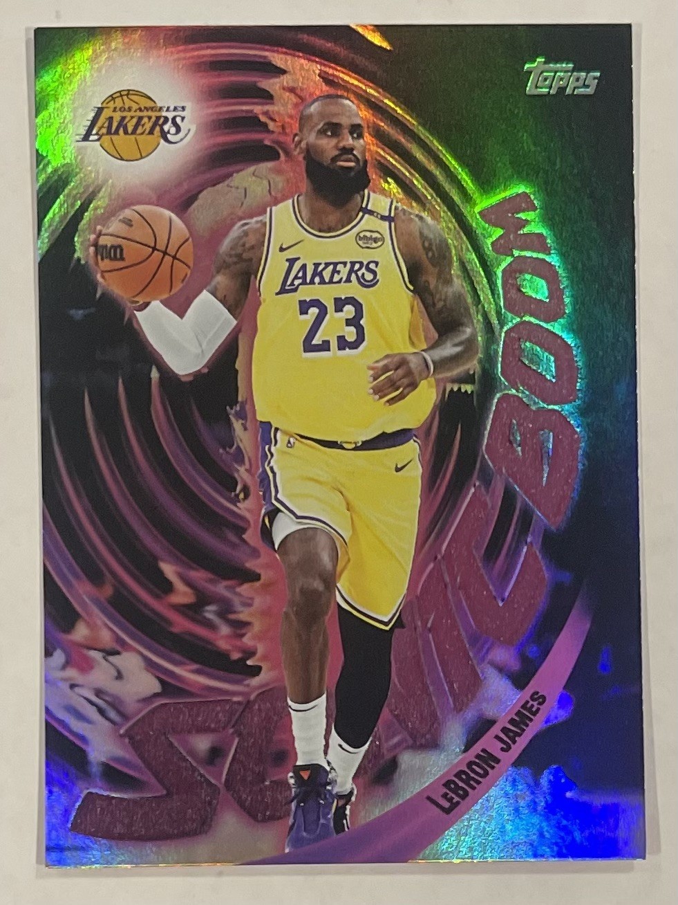 2025-26 Topps Basketball LeBron James Sonic Boom #SB-1 SSP Case Hit LA Lakers