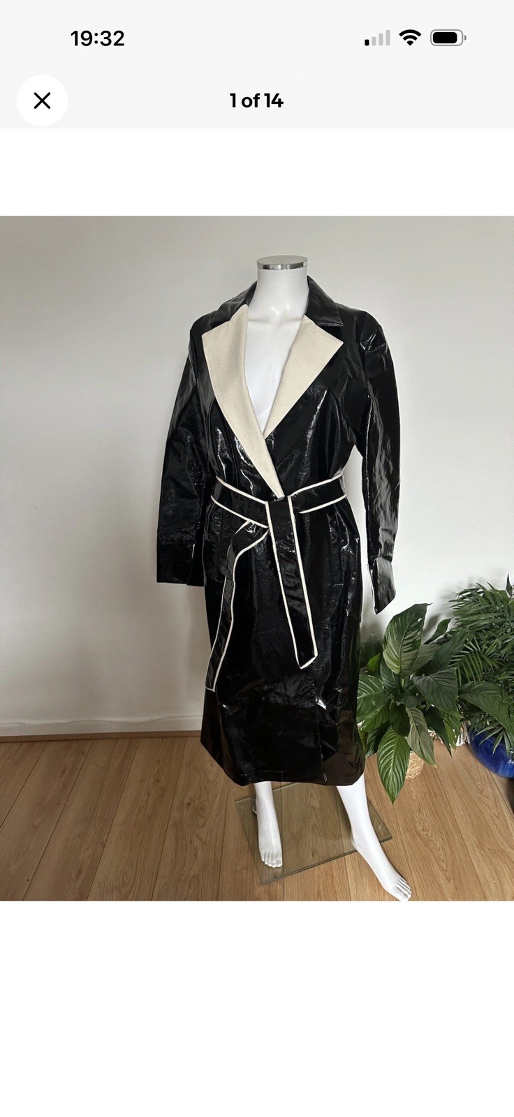 ZARA COAT WITH CONTRAST FLAPS - LIMITED EDITION Trinny BNWT💕size S new £289 thumbnail 6