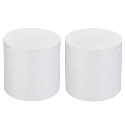Rond Mousse Gâteau 4 Pouce X 4 Pouce pour Mariage Gâteaux Fenêtre Affiche 2 Set - Photo 1/4
