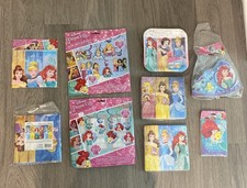 Lot of Disney Princess Party Swirl Decorations Tiaras- Ariel, Cinderella, Belle