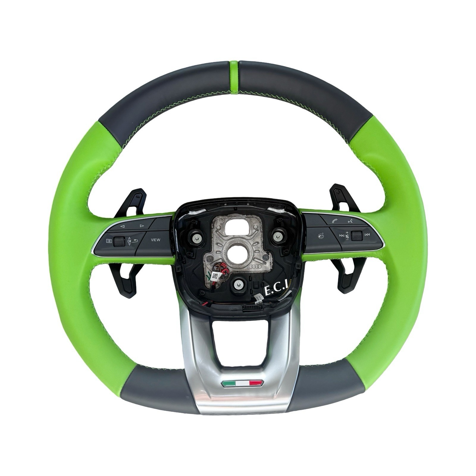 2026 OEM LAMBORGHINI URUS S SE ALCANTARA PERFORMANTE GREEN STITCH STEERING WHEEL