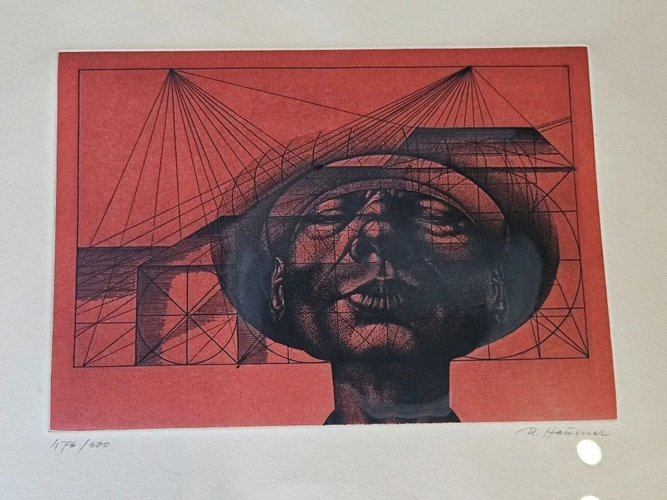 Original Grafik / Radierung - Rudolf Hausner (1914-1995), "Adam Rot" - Bild 4 von 4