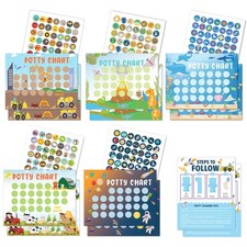 Potty Training Chart for Toddler 5 Fun Styles 17 PCS Boys...