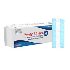 Dynarex Unisex Incontinent Pad Pant Liner 4 X 11 Inch 1335 59 25 Ct