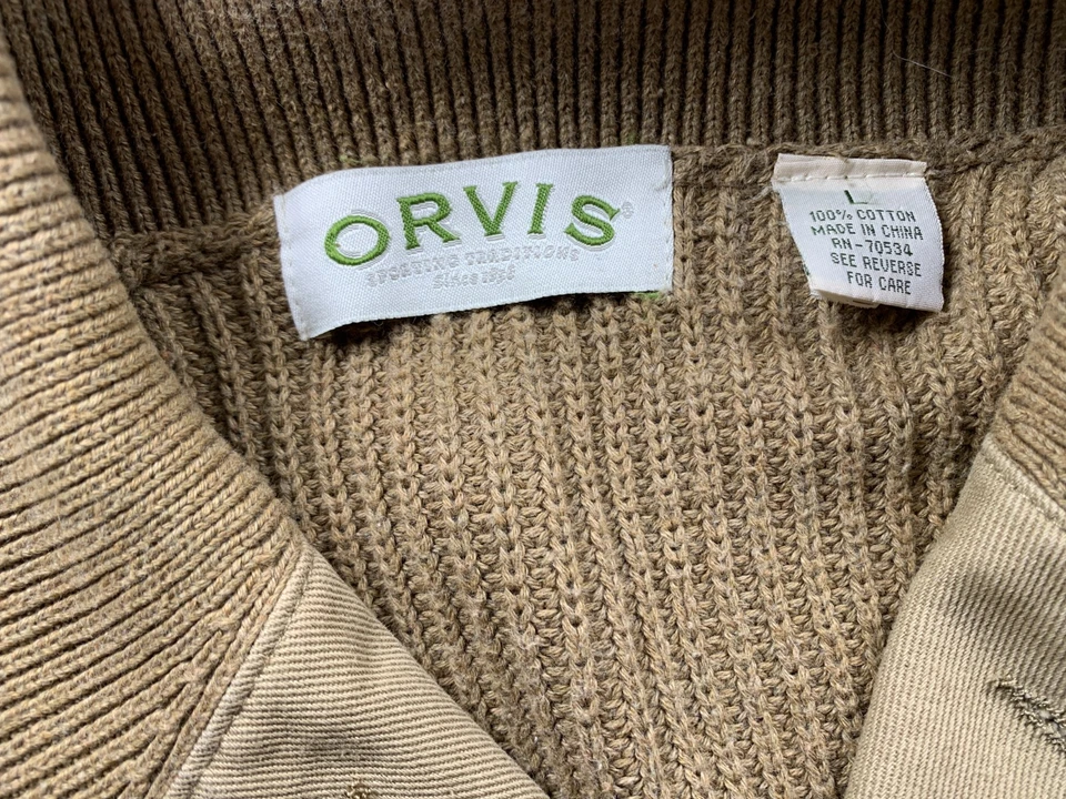 Suéter Orvis Para Hombres Grande Segunda Guerra Mundial Estilo Mecánico Caqui Militar Chal Cuello Algodón Foto 2 de 4