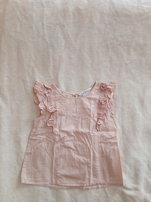 H&M Bluse ärmellos mit in rosa für Mädchen Größe 116 Top Zustand