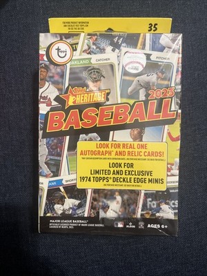 2023 Topps Heritage Baseball Blaster Box - Factory Sealed - 72 Cards - 1974