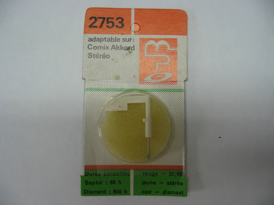 DIAMANT SAPHIR adaptable sur Comix Akkord Stéréo N°2753