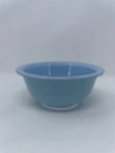 Vintage MCM Moody Blue Pyrex Clear Bottom Mixing Bowl #322