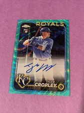 2024 Topps Chrome Tyler Cropley Rookie Auto RC Aqua Wave Refractor /199