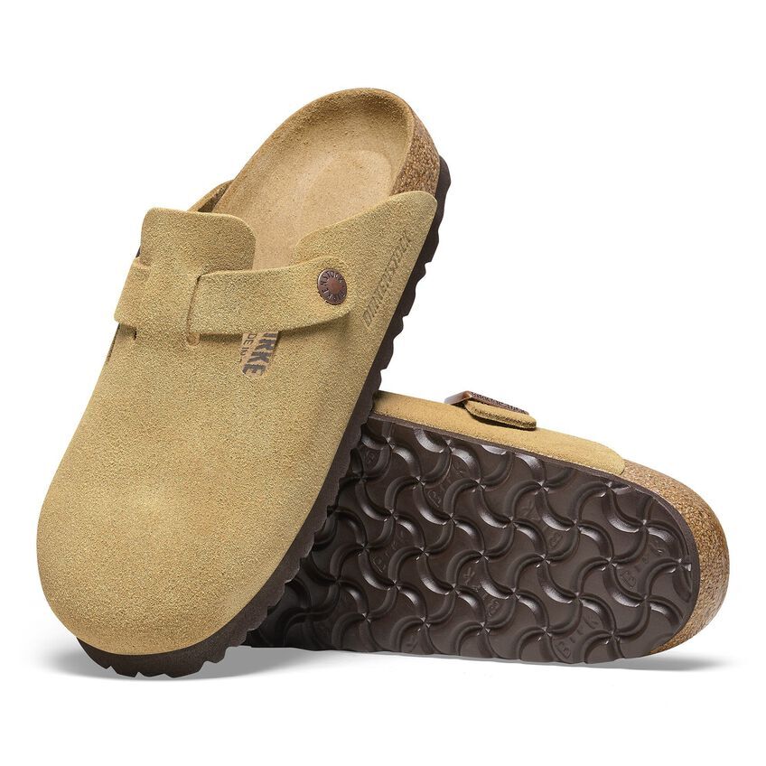 シューズ・サンダルその他 BIRKENSTOCK Women Sandals BOSTON 1026164 CREAM White Birkenstock Unisex Boston Suede Leather Clog 1026164 Narrow