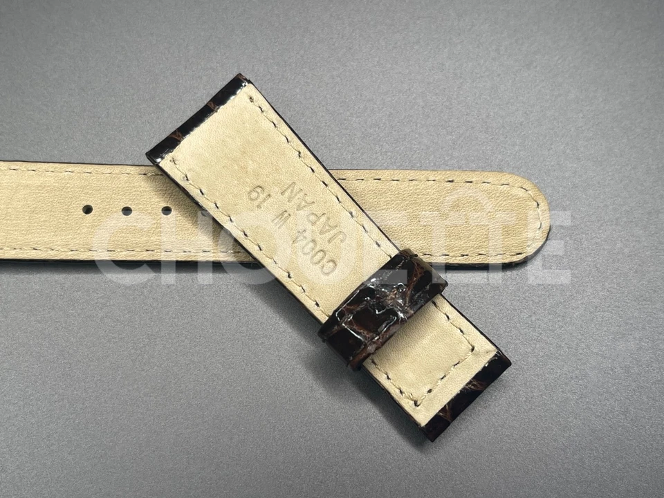 Correa de cuero de cocodrilo marrón Grand Seiko Hi-Beat 36000 SBGH263, 9S85-00F0 19 mm Foto 4 de 4