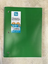 Pen  Gear Poly Notebook 80 College Ruled Sheets Green