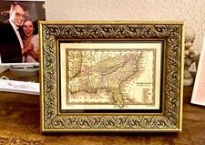 Framed UNITED STATES. SOUTHERN SECTION 1834 Original Map. Excellent condition.
