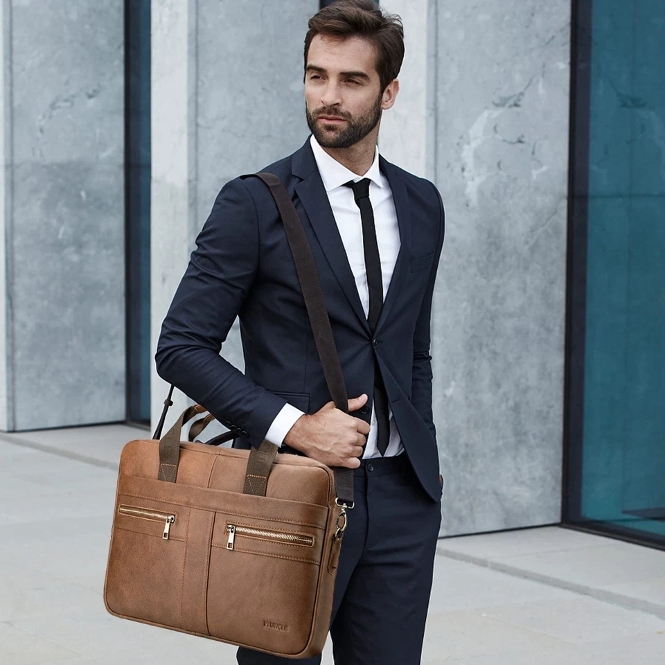 Sacoche Homme pour Ordinateur 15.6 Pouces Porte Document Homme Sacoche Classe... Foto 2 de 4