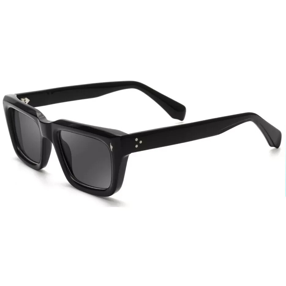 Retro Square Polarized Sunglasses Acetate Frame UV400 Lens Vintage Shades AOFLY Vintage Fashion Sunglasses for Men Retro Square Anti  main image 2