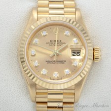 Rolex Lady Datejust Gelbgold 750 Diamanten 19...