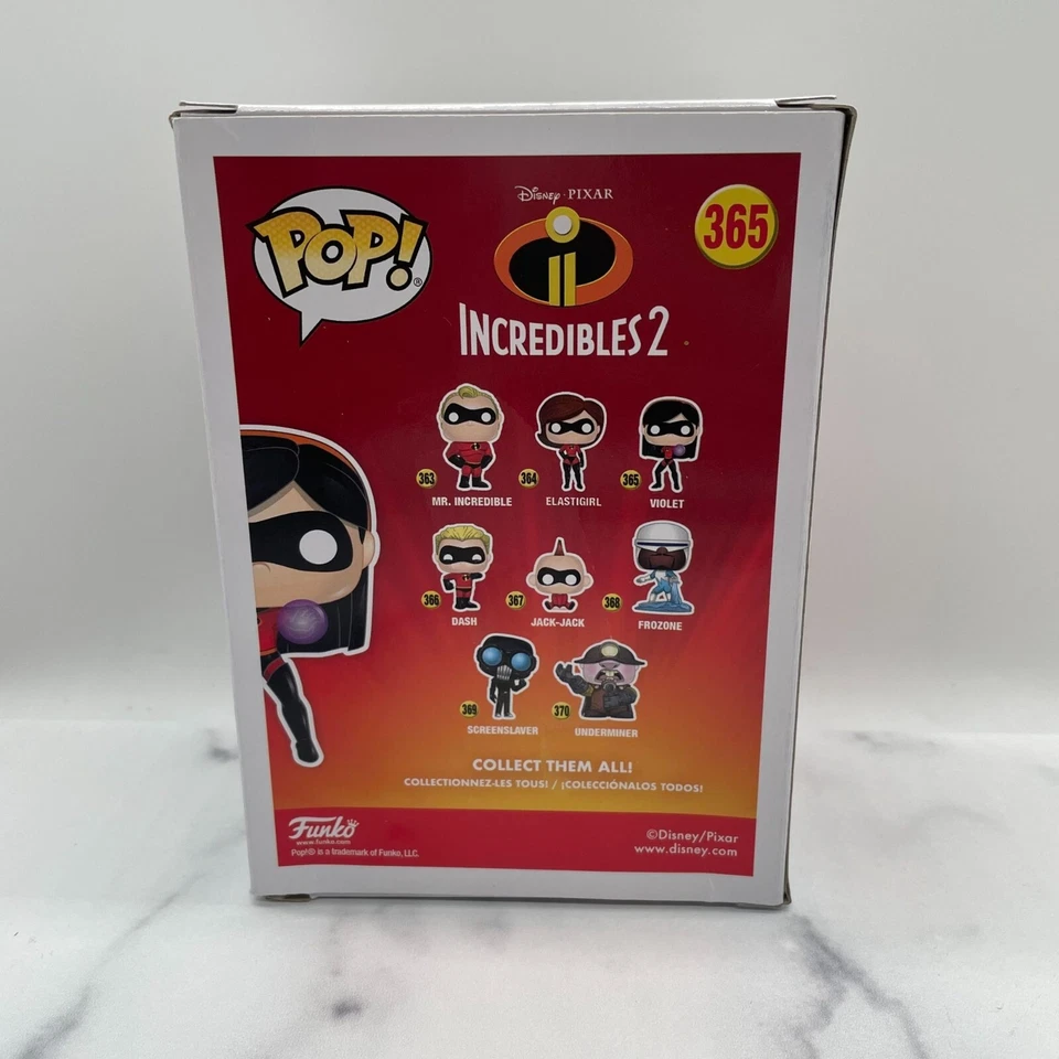 Figura Vinilo Funko Pop Increíbles 2 Violeta #365 Juguete Coleccionable Disney Foto 2 de 4