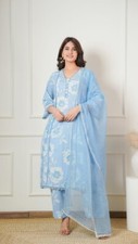 Pakistani Readymade Kurta Pant  Dupatta Set Indian Designer Salwar Kameez Suits