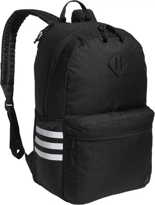 adidas Classic 3-Stripe Backpack 5.0, Black/White, One Size, Black/White 