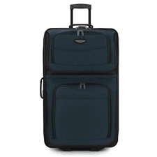 Travel Select Amsterdam 30" Large Checked Rolling Upright Luggage - Navy